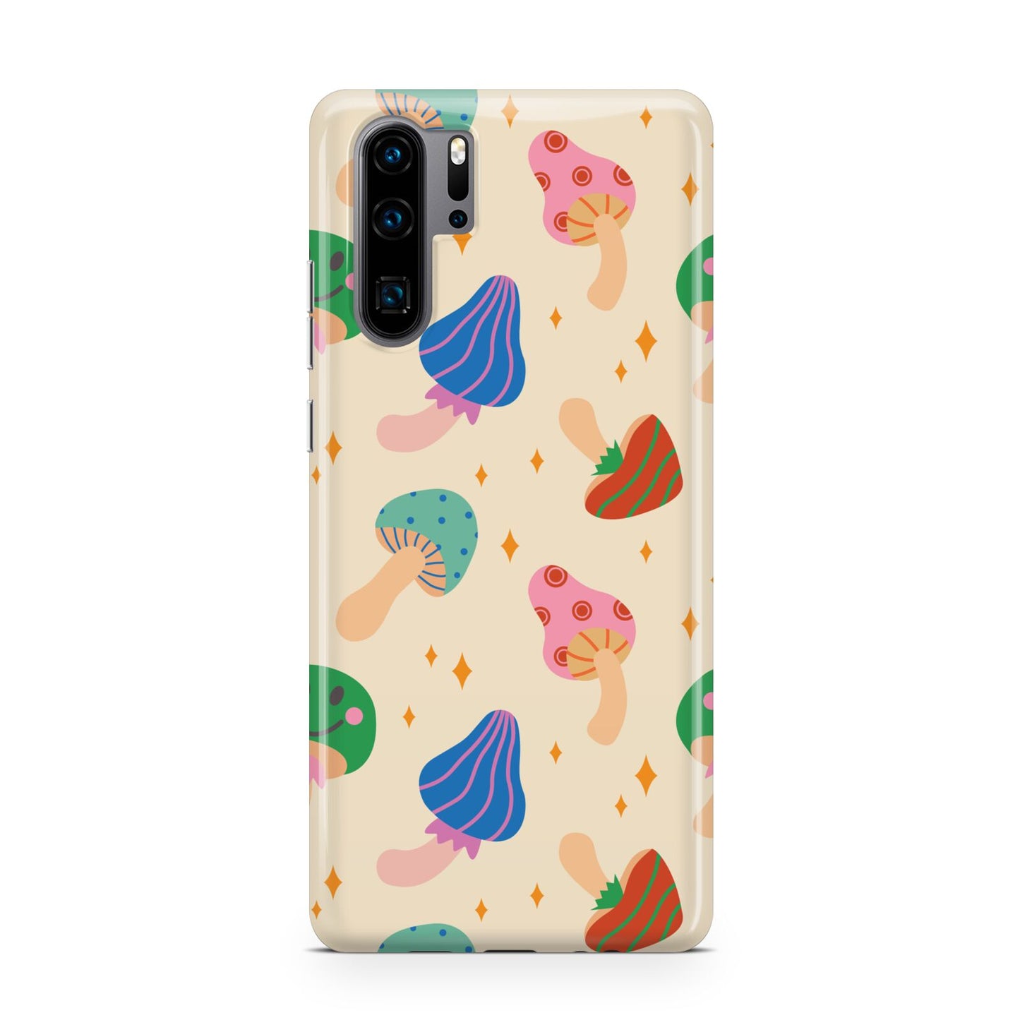 Retro Psychedelic Mushrooms Huawei P30 Pro Phone Case