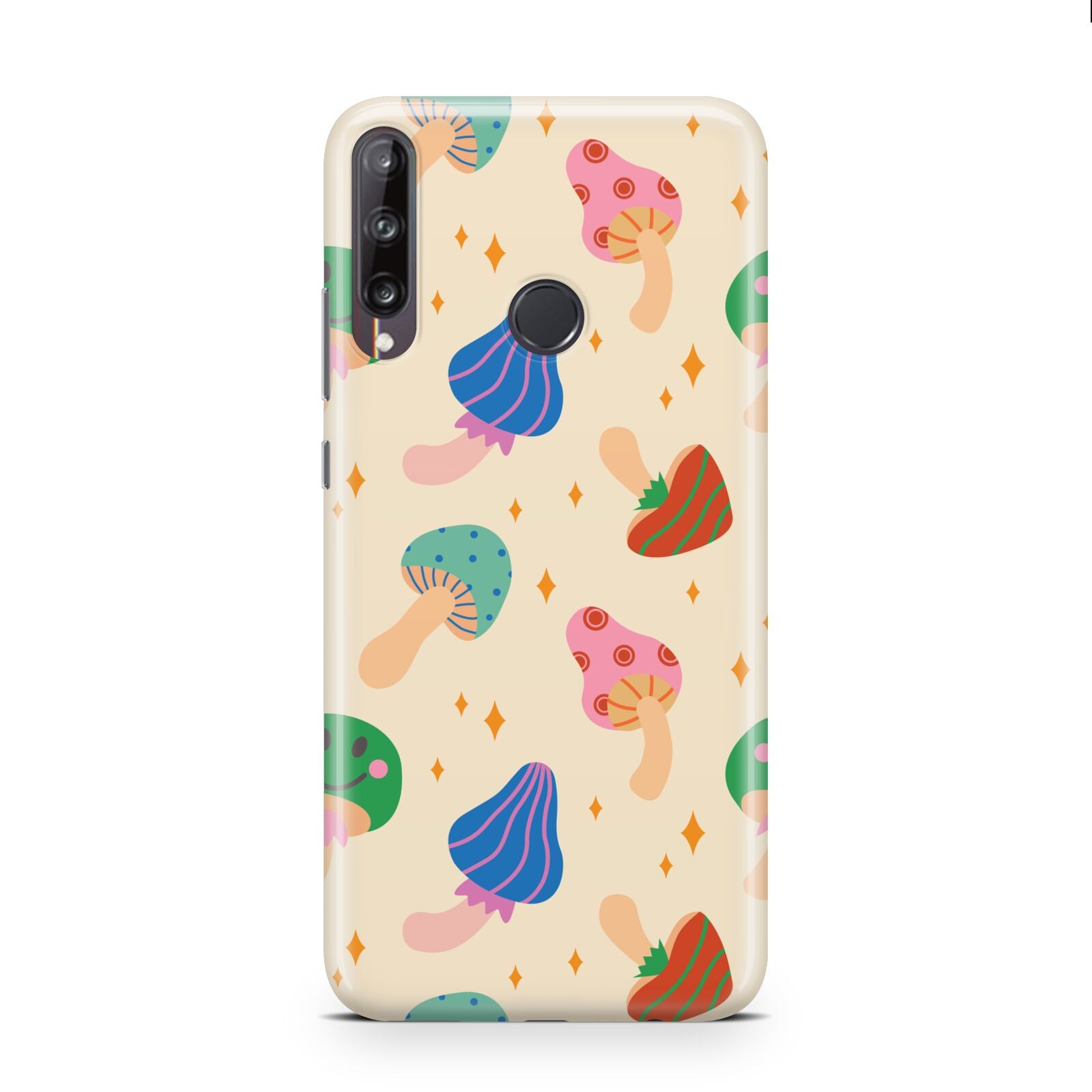 Retro Psychedelic Mushrooms Huawei P40 Lite E Phone Case