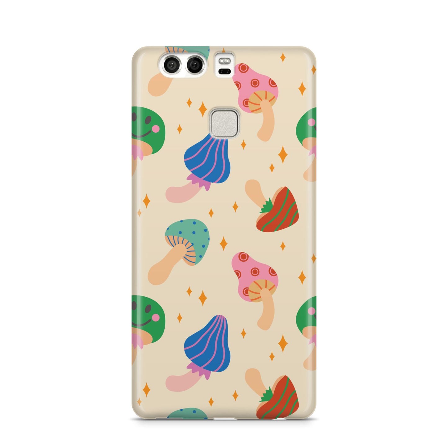 Retro Psychedelic Mushrooms Huawei P9 Case