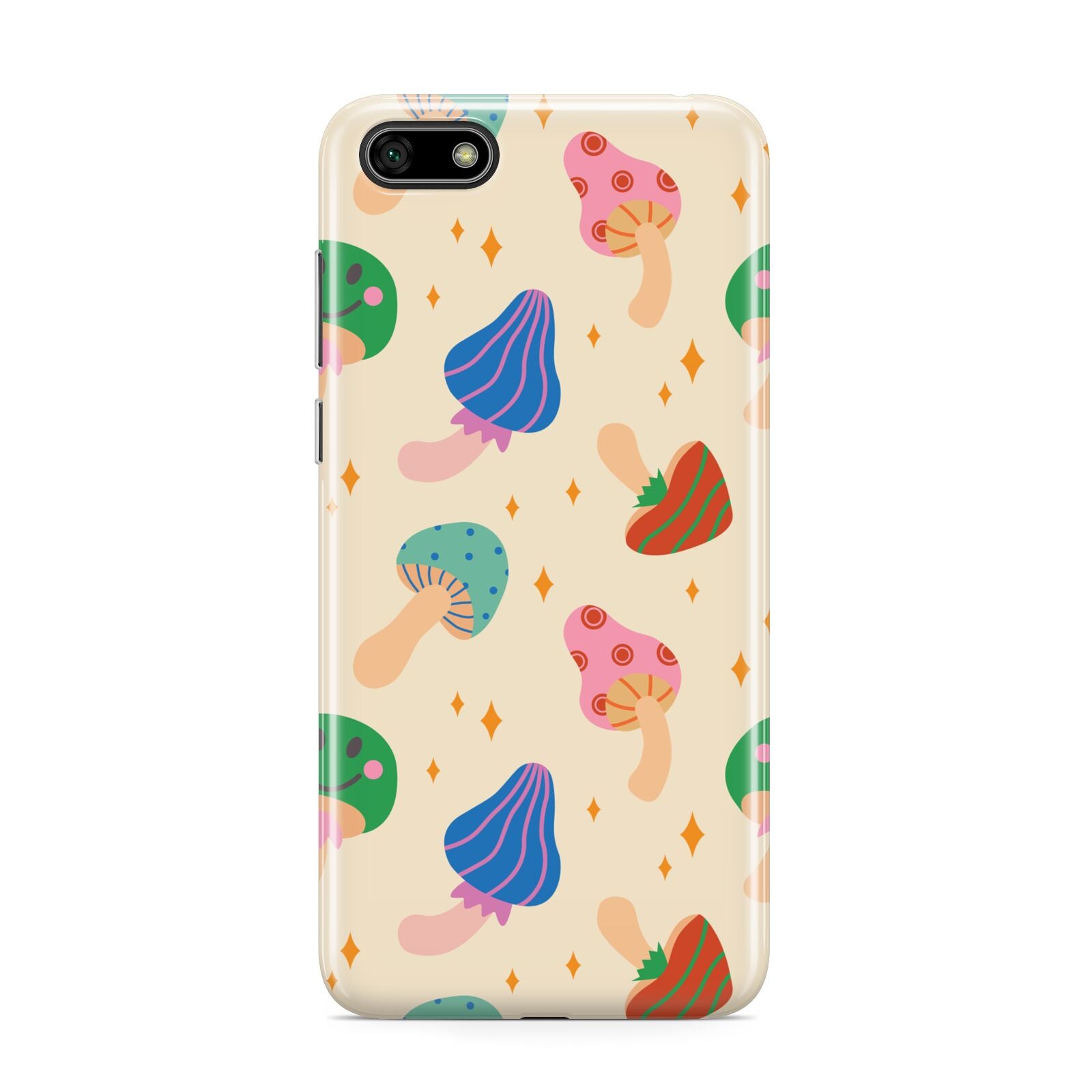 Retro Psychedelic Mushrooms Huawei Y5 Prime 2018 Phone Case