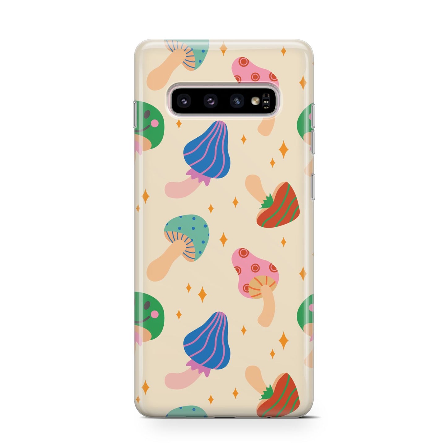 Retro Psychedelic Mushrooms Protective Samsung Galaxy Case