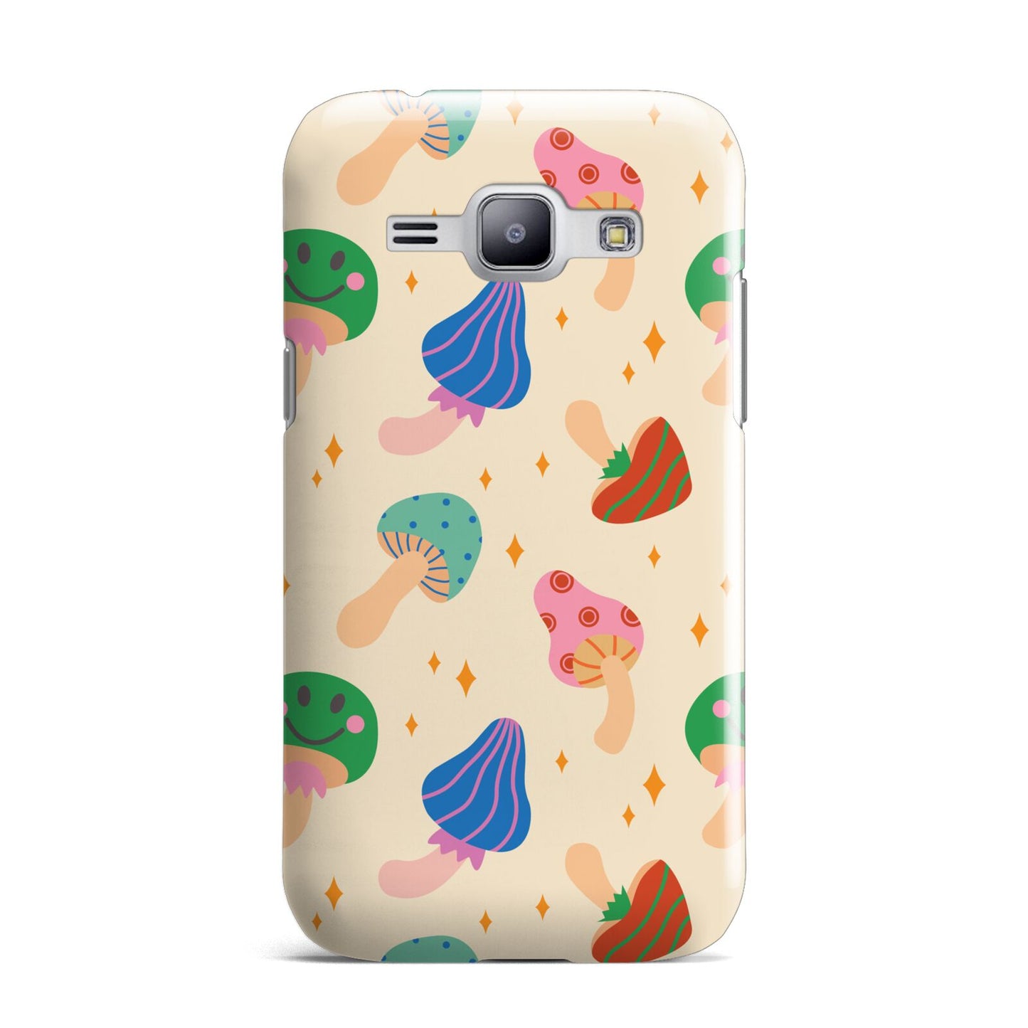 Retro Psychedelic Mushrooms Samsung Galaxy J1 2015 Case