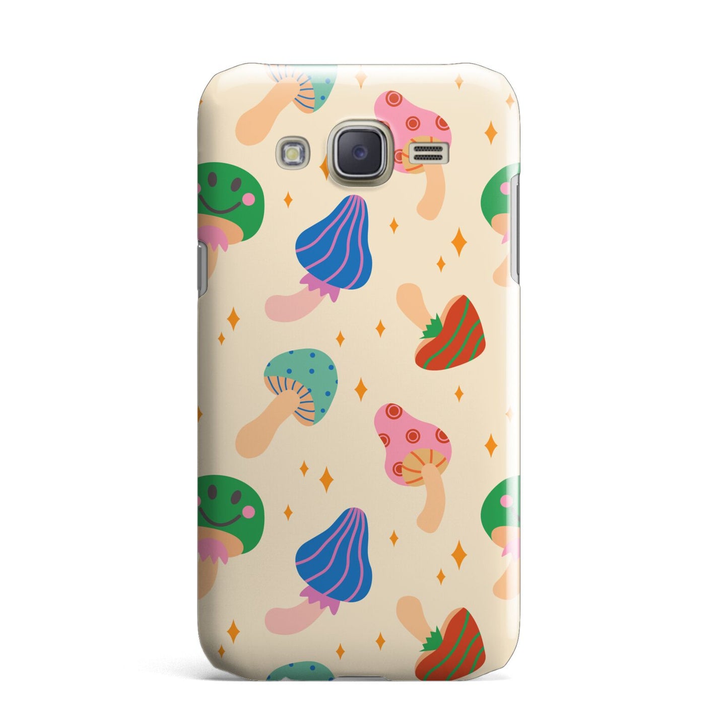 Retro Psychedelic Mushrooms Samsung Galaxy J7 Case