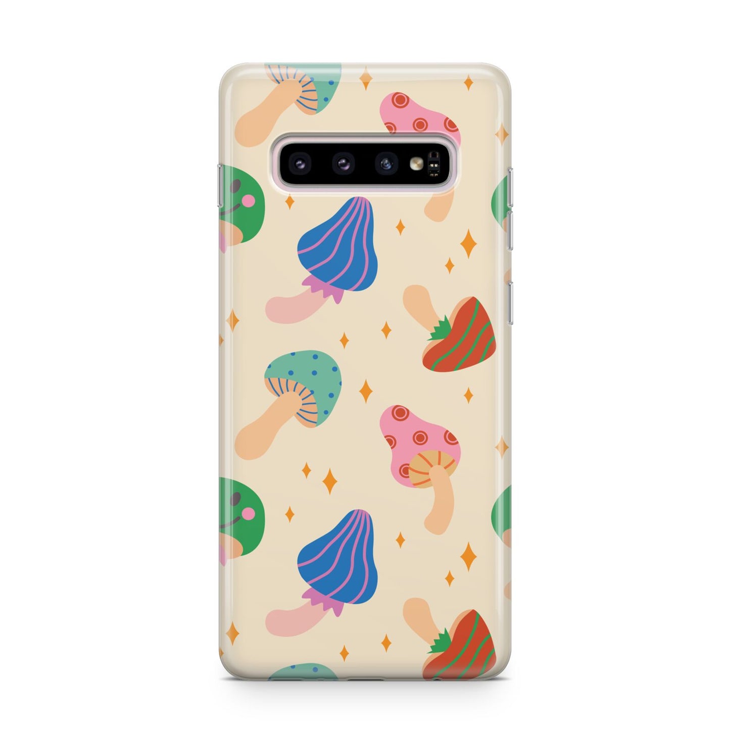 Retro Psychedelic Mushrooms Samsung Galaxy S10 Plus Case