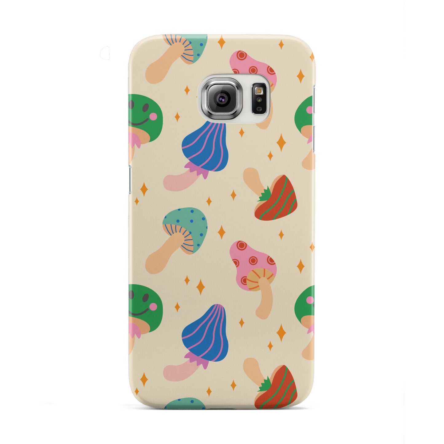 Retro Psychedelic Mushrooms Samsung Galaxy S6 Edge Case