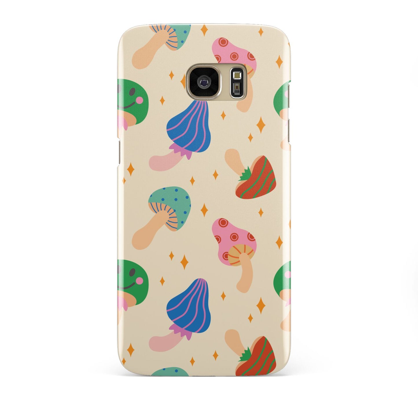 Retro Psychedelic Mushrooms Samsung Galaxy S7 Edge Case