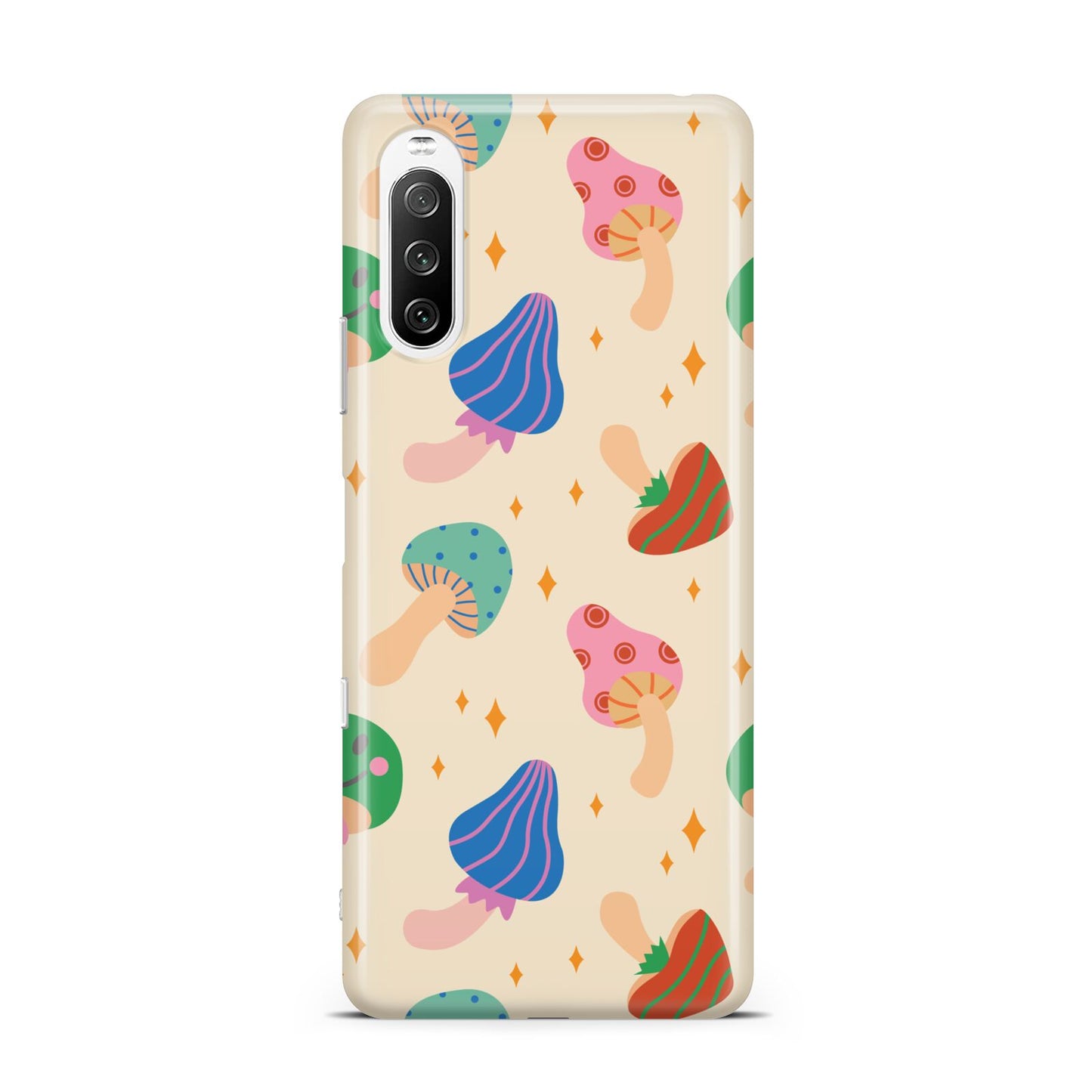 Retro Psychedelic Mushrooms Sony Xperia 10 III Case