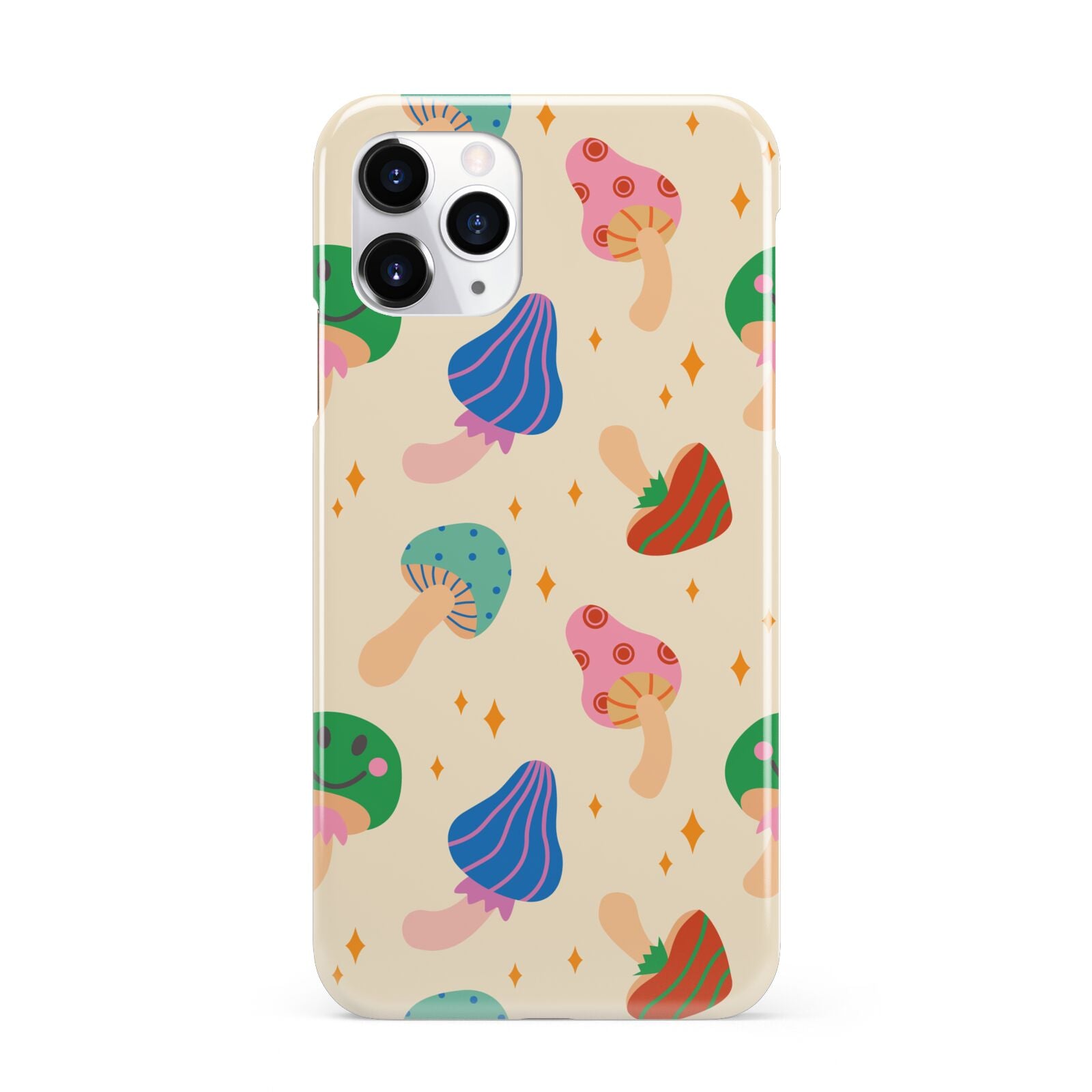 Retro Psychedelic Mushrooms iPhone 11 Pro 3D Snap Case