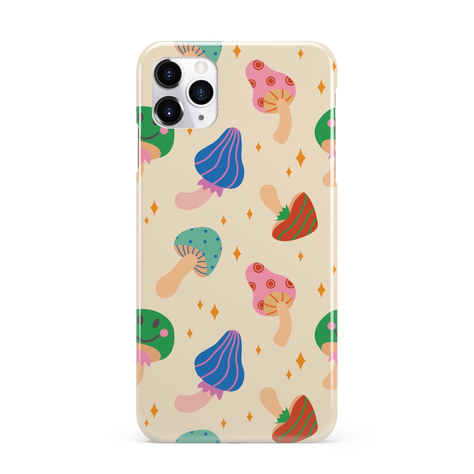 Retro Psychedelic Mushrooms iPhone 11 Pro Max 3D Snap Case