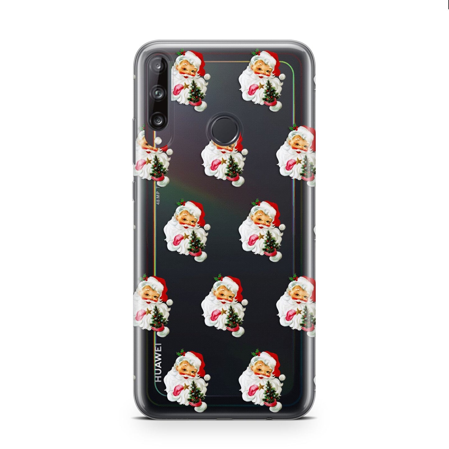 Retro Santa Face Huawei P40 Lite E Phone Case