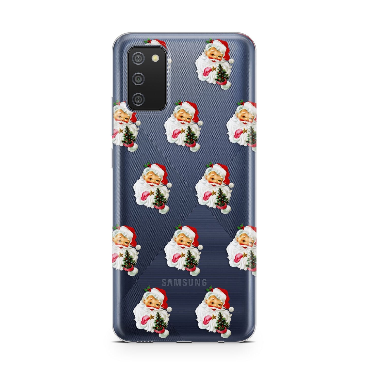 Retro Santa Face Samsung A02s Case