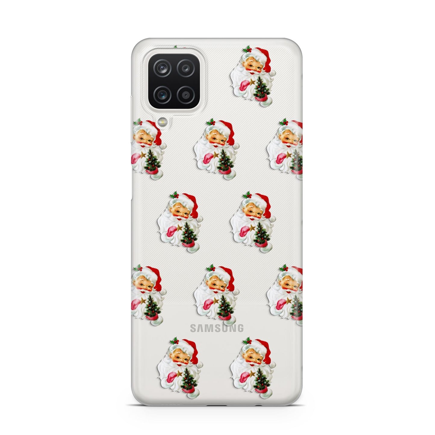 Retro Santa Face Samsung A12 Case