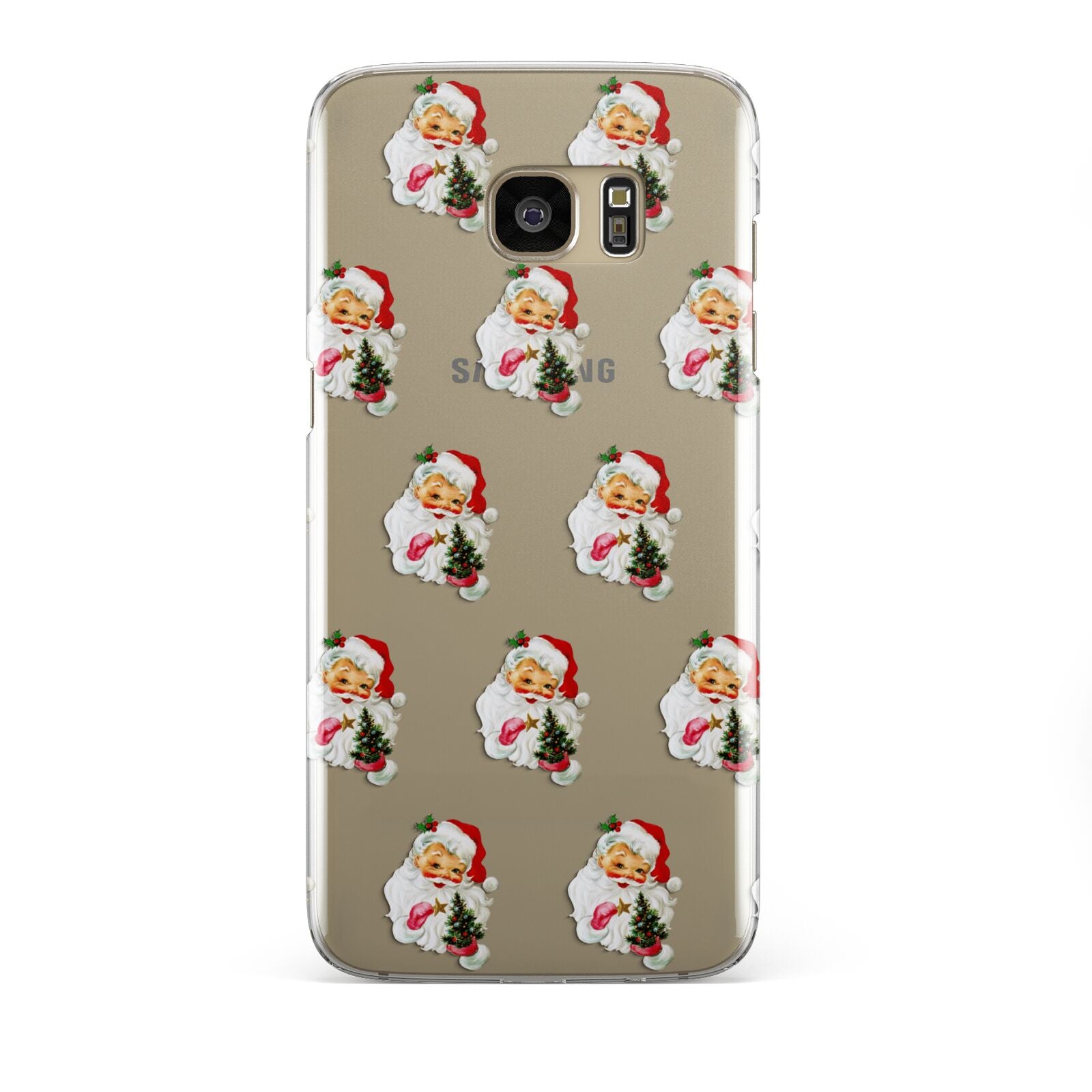 Retro Santa Face Samsung Galaxy S7 Edge Case