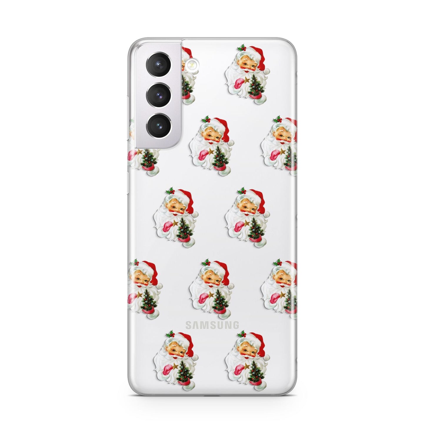 Retro Santa Face Samsung S21 Case