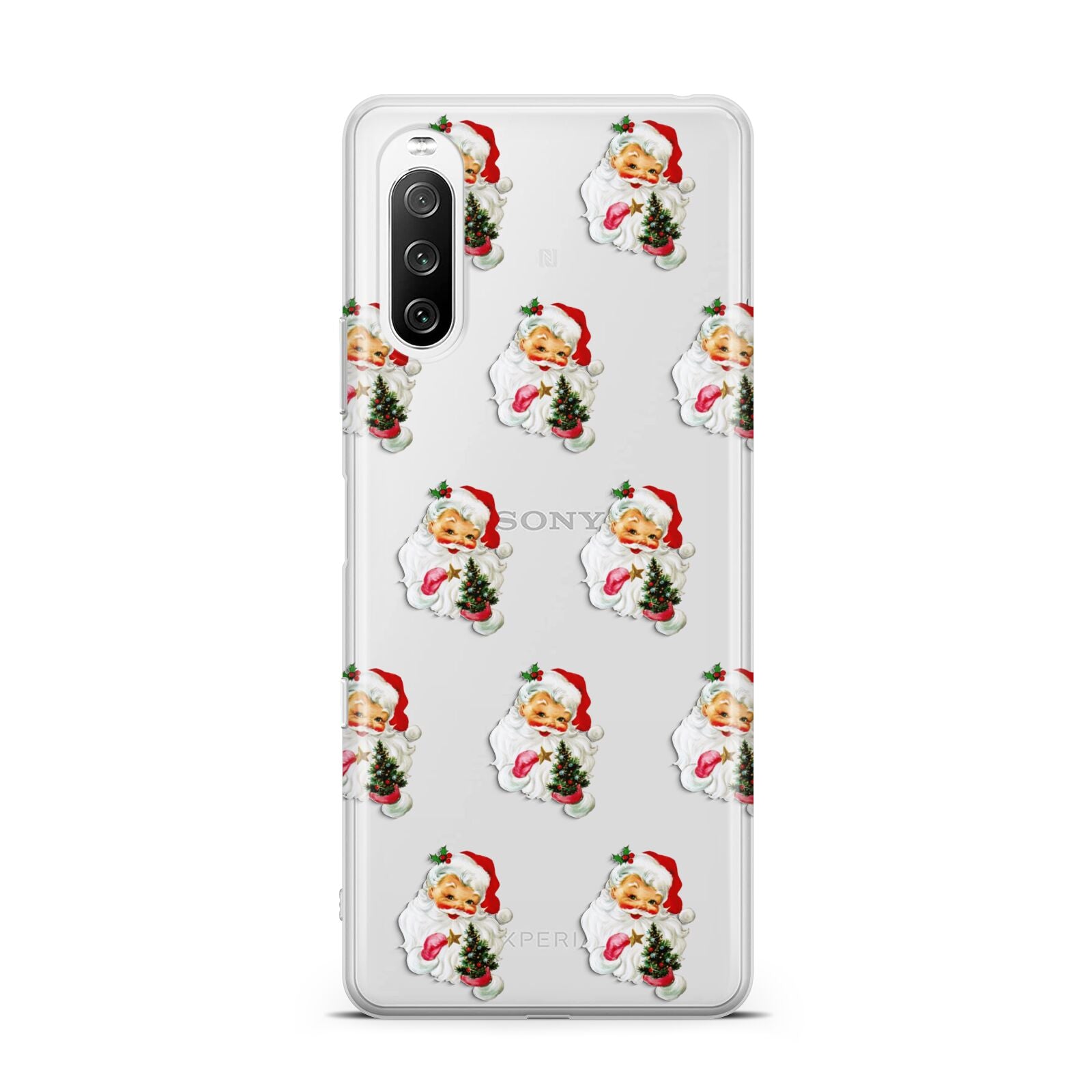 Retro Santa Face Sony Xperia 10 III Case