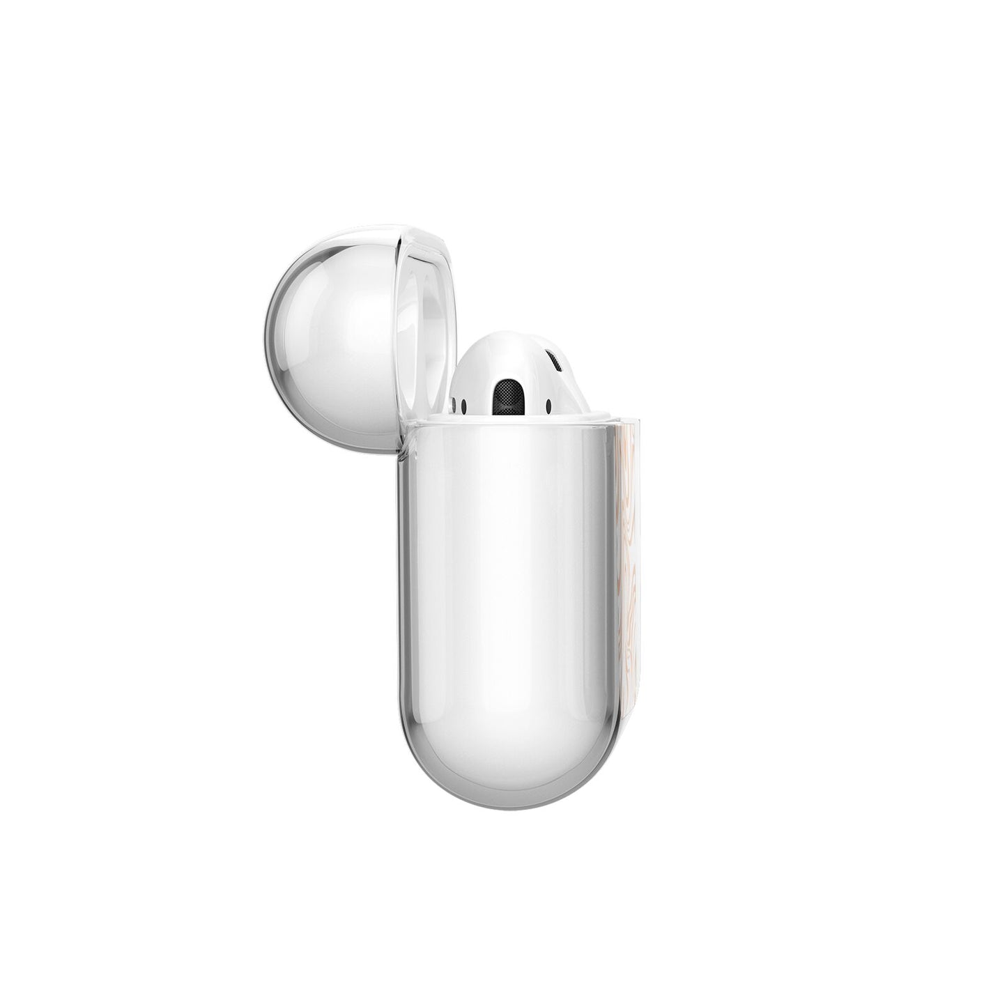 Retro Swirl AirPods Case Side Angle