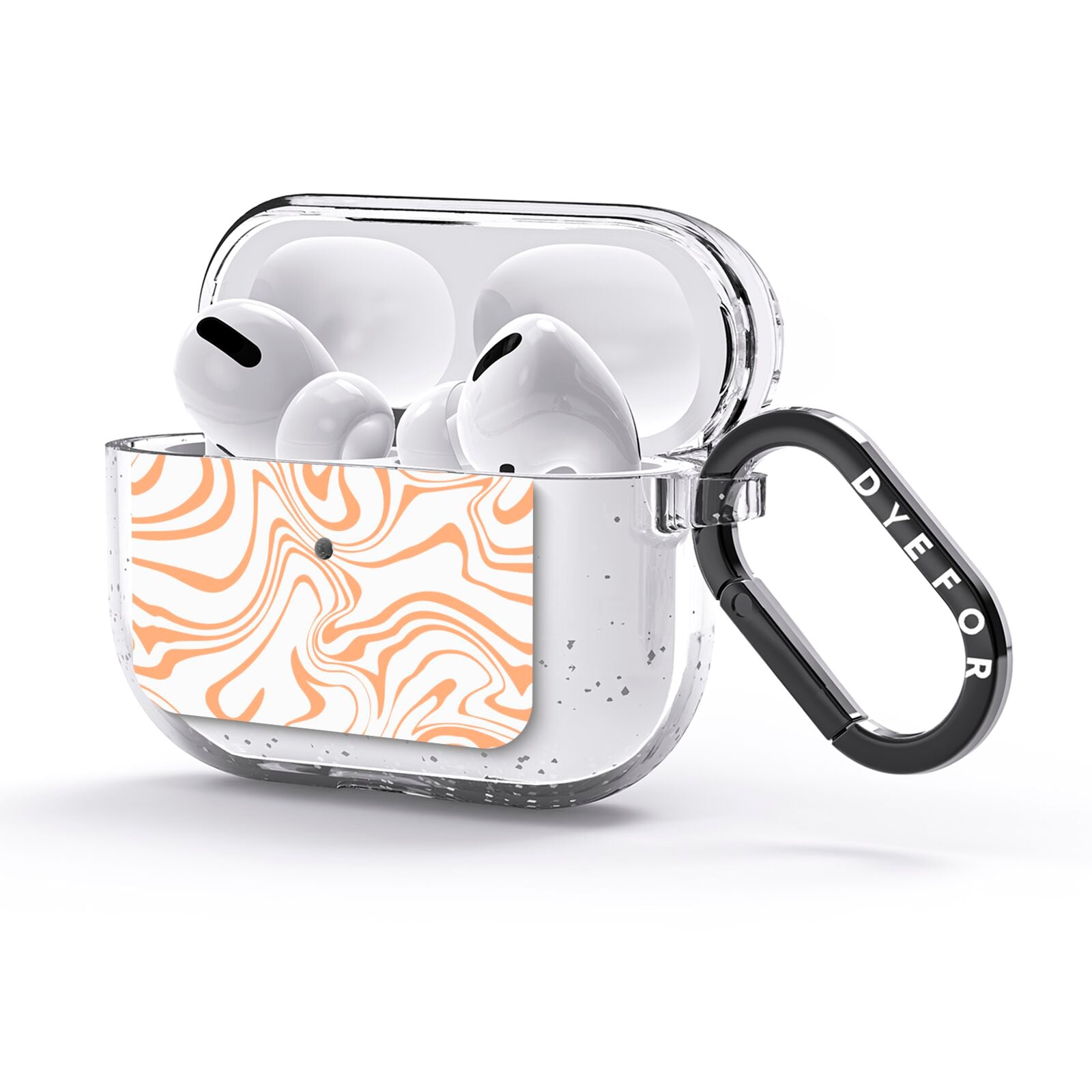 Retro Swirl AirPods Glitter Case 3rd Gen Side Image