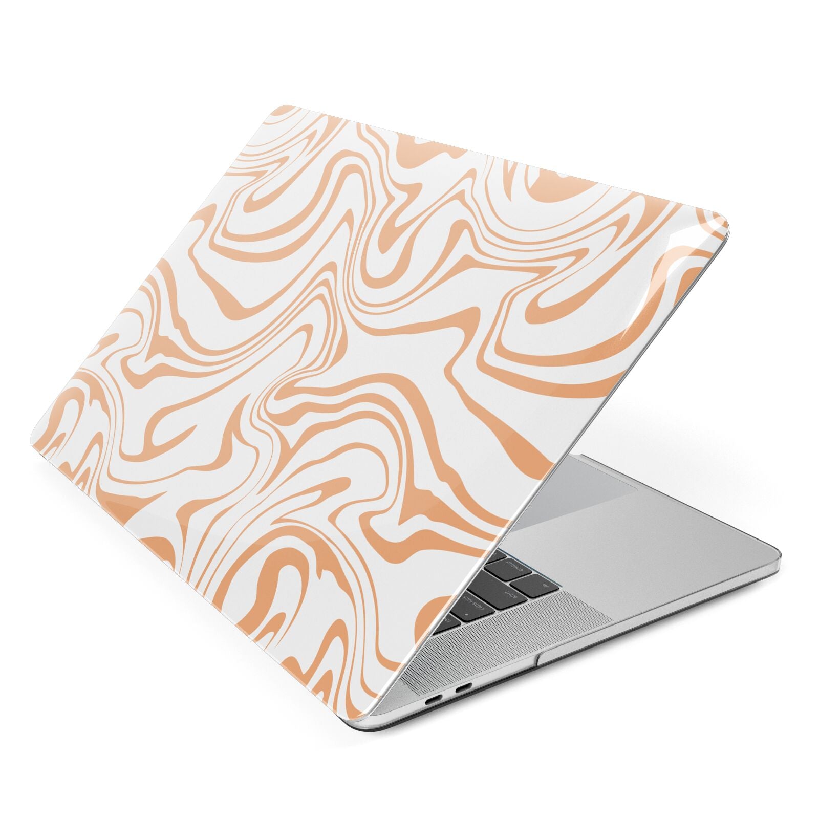 Retro Swirl Apple MacBook Case Side View