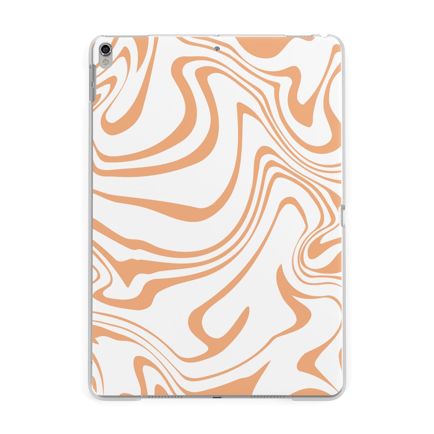 Retro Swirl Apple iPad Silver Case