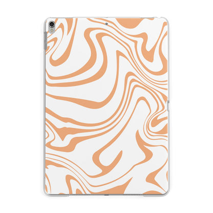 Retro Swirl Apple iPad Silver Case