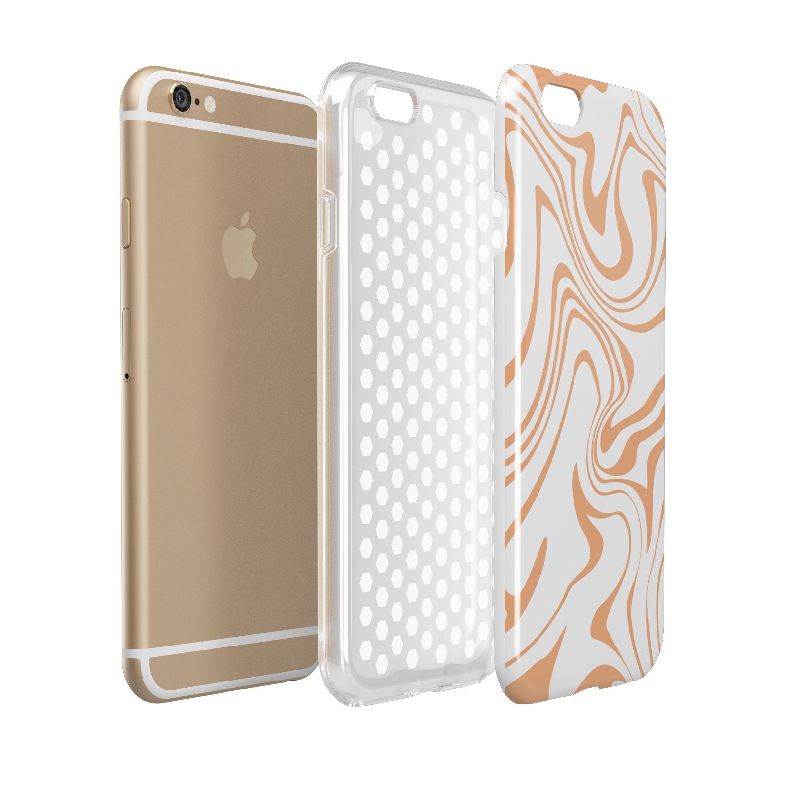 Retro Swirl Apple iPhone 6 3D Tough Case Expanded view