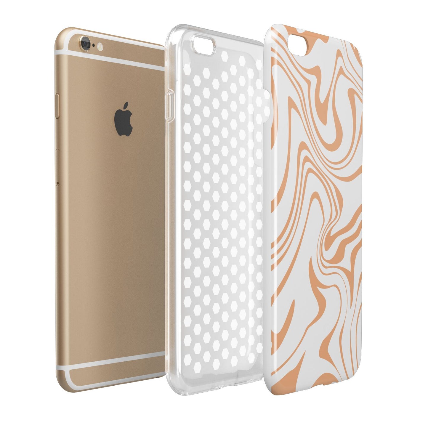 Retro Swirl Apple iPhone 6 Plus 3D Tough Case Expand Detail Image