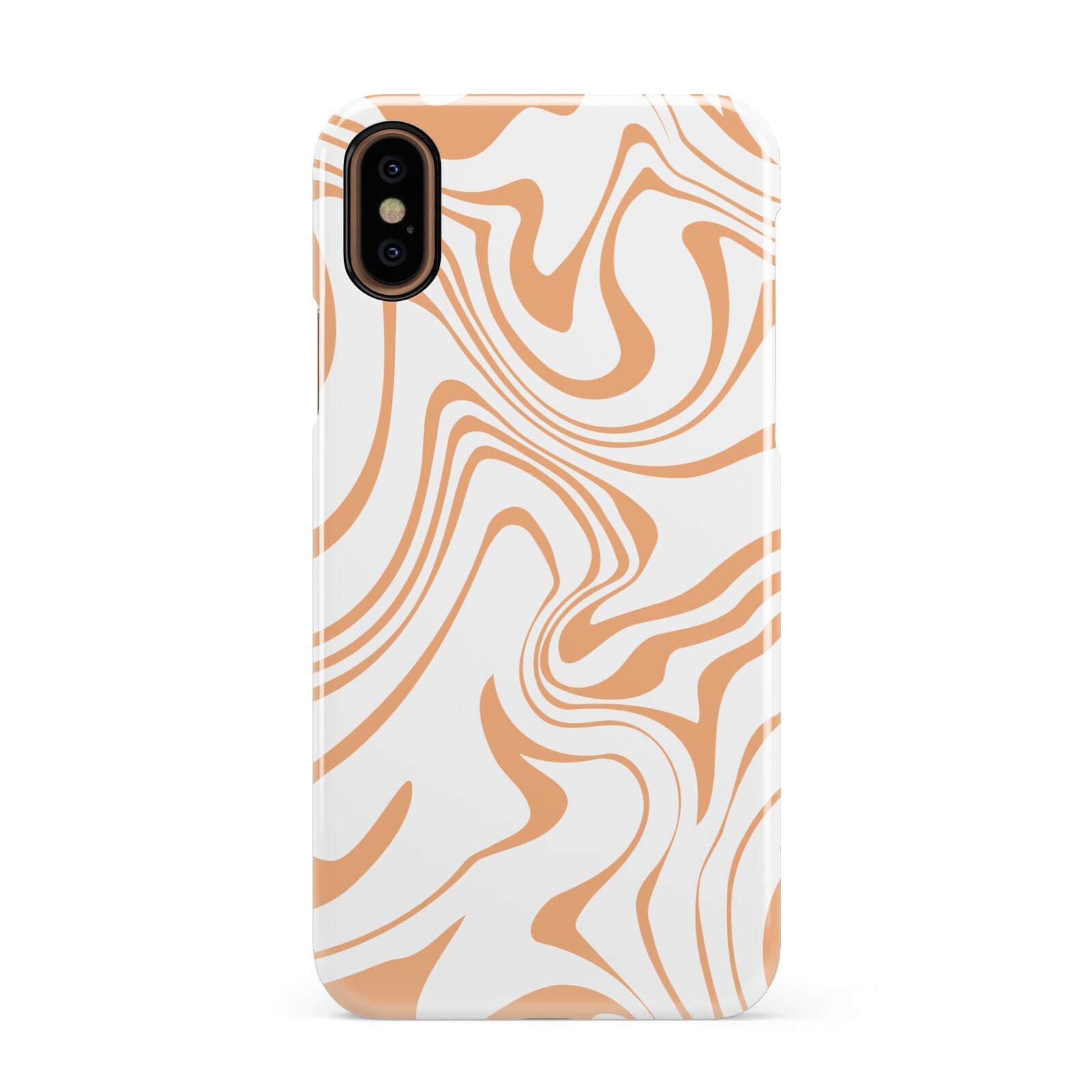 Retro Swirl Apple iPhone XS 3D Snap Case