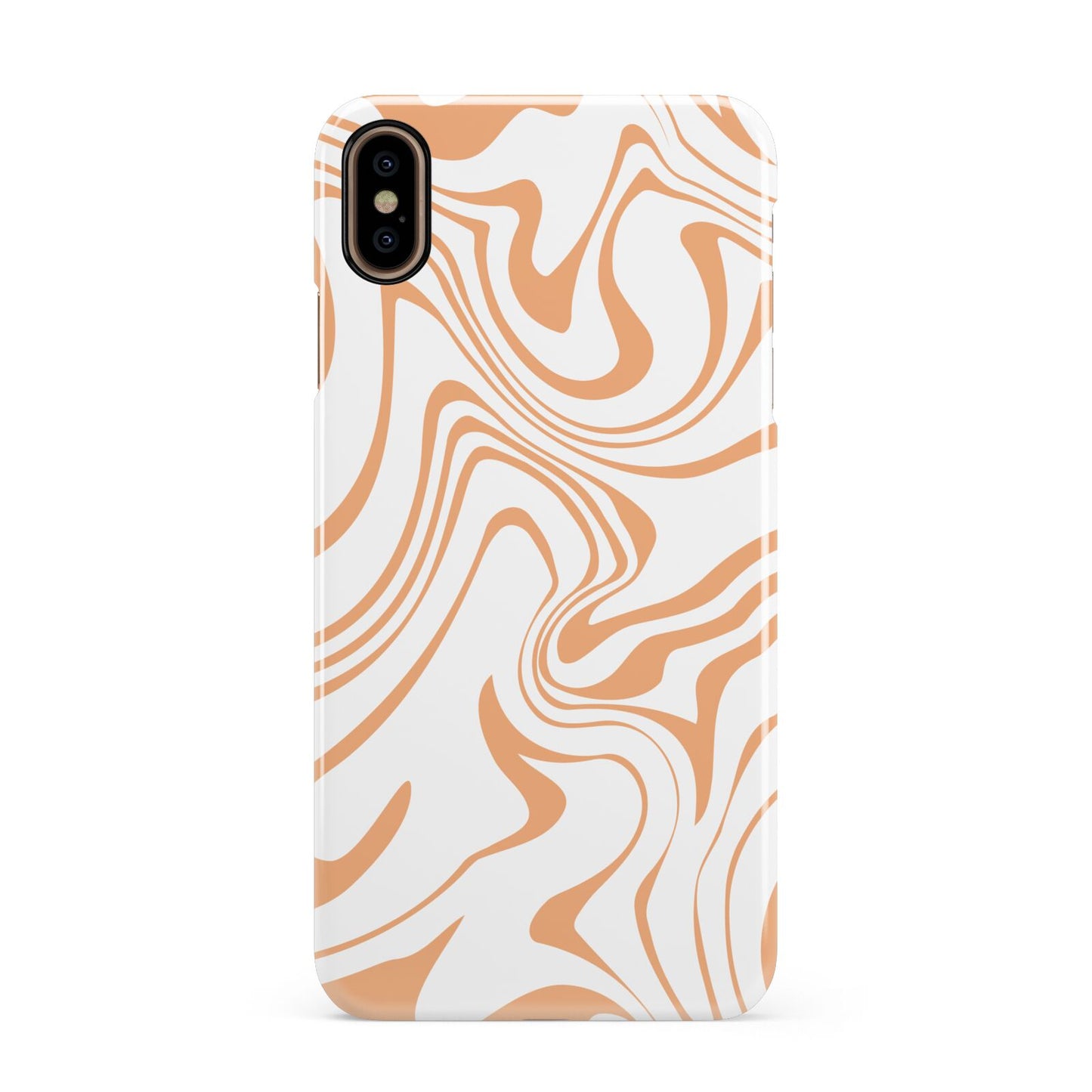 Retro Swirl Apple iPhone Xs Max 3D Snap Case