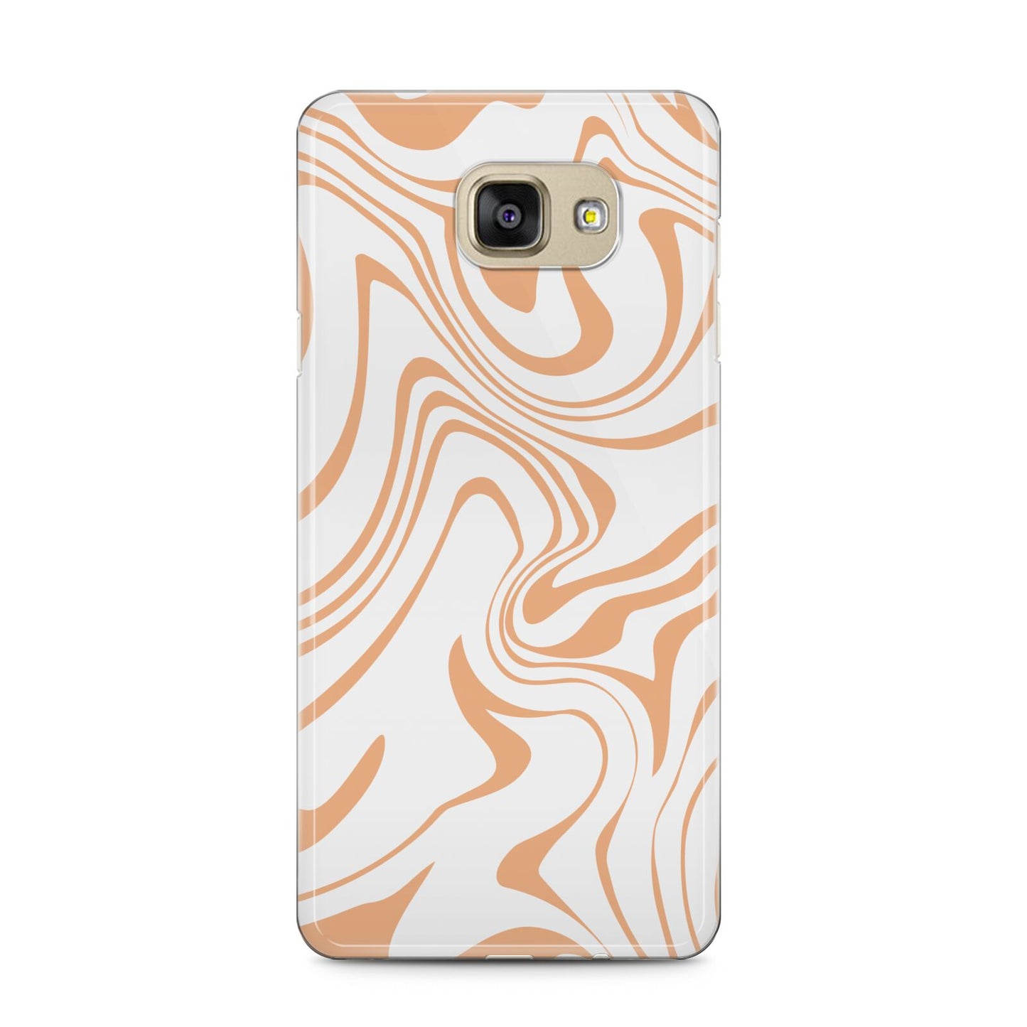 Retro Swirl Samsung Galaxy A5 2016 Case on gold phone