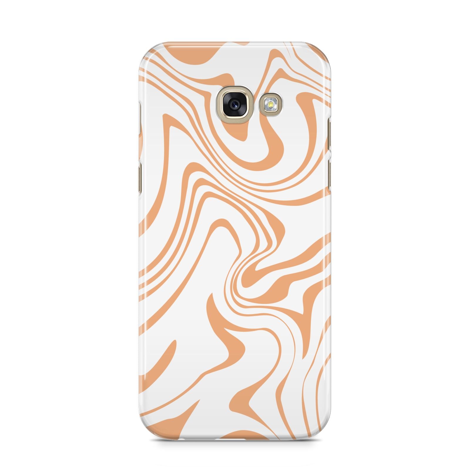 Retro Swirl Samsung Galaxy A5 2017 Case on gold phone