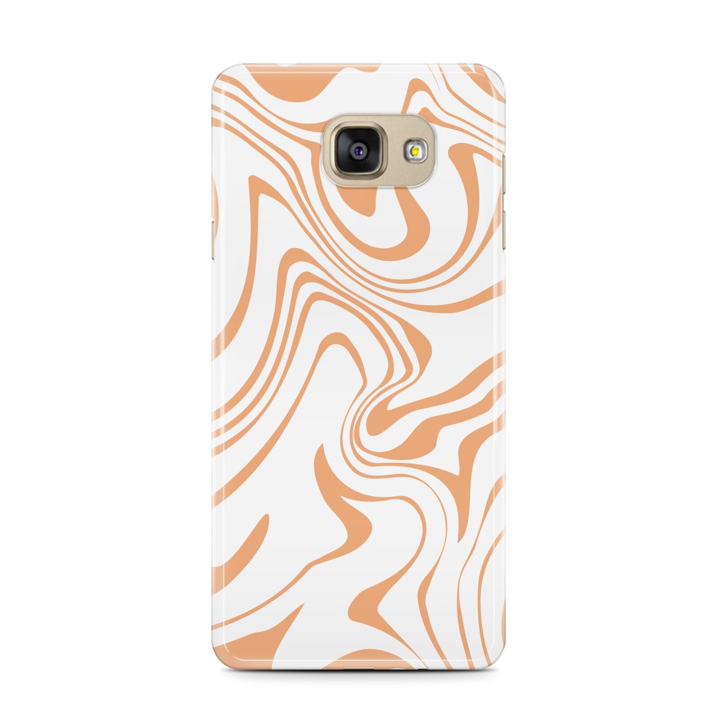 Retro Swirl Samsung Galaxy A7 2016 Case on gold phone