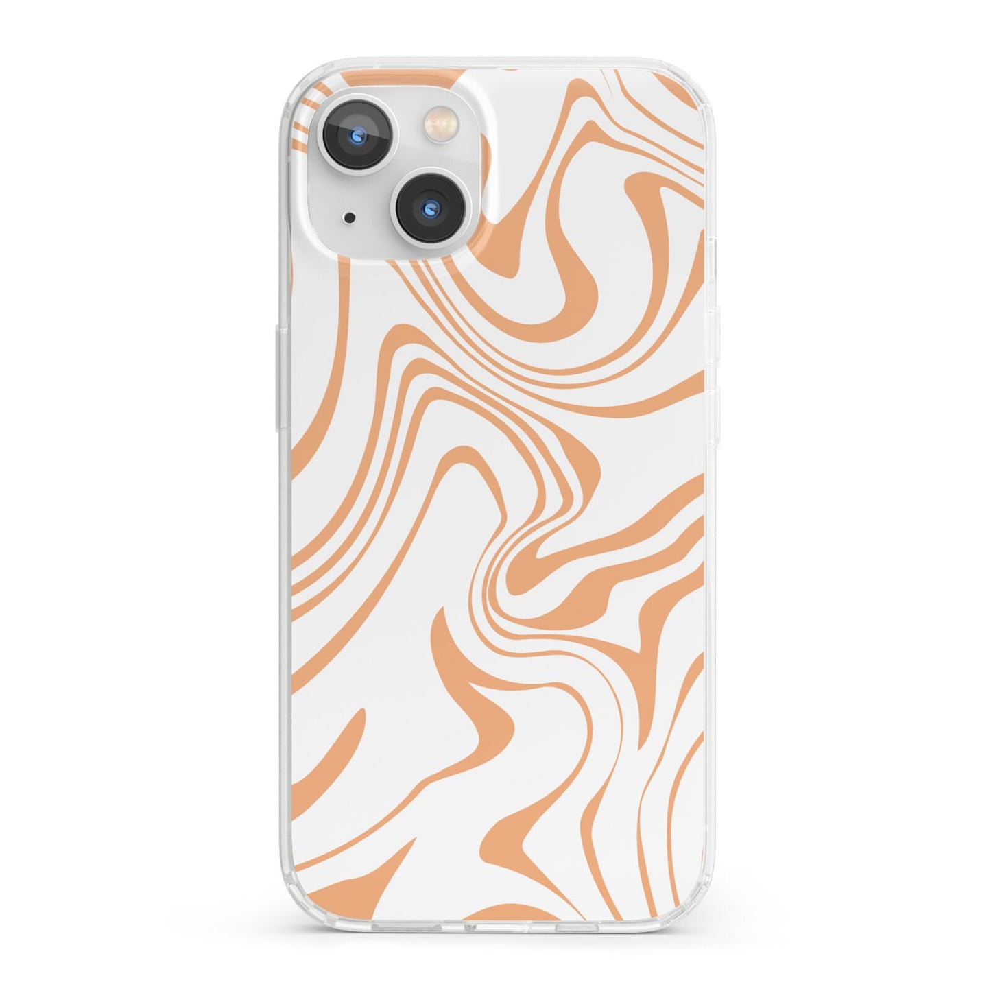 Retro Swirl iPhone 13 Clear Bumper Case