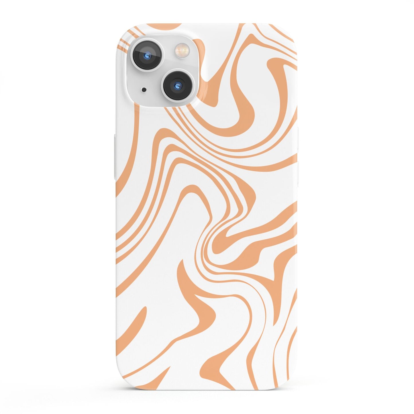 Retro Swirl iPhone 13 Full Wrap 3D Snap Case