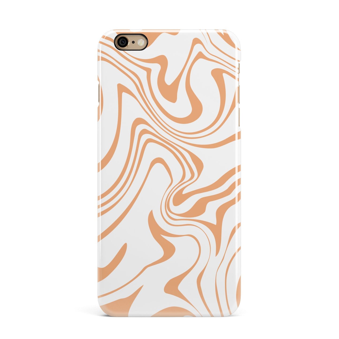 Retro Swirl iPhone 6 Plus 3D Snap Case on Gold Phone