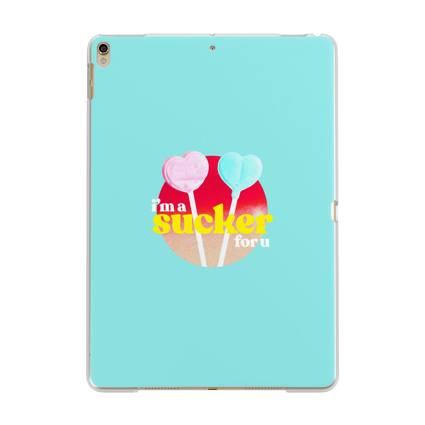 Retro Valentine Apple iPad Gold Case