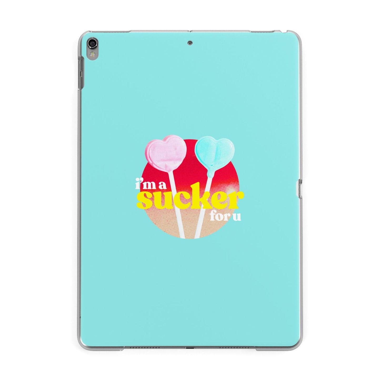 Retro Valentine Apple iPad Grey Case