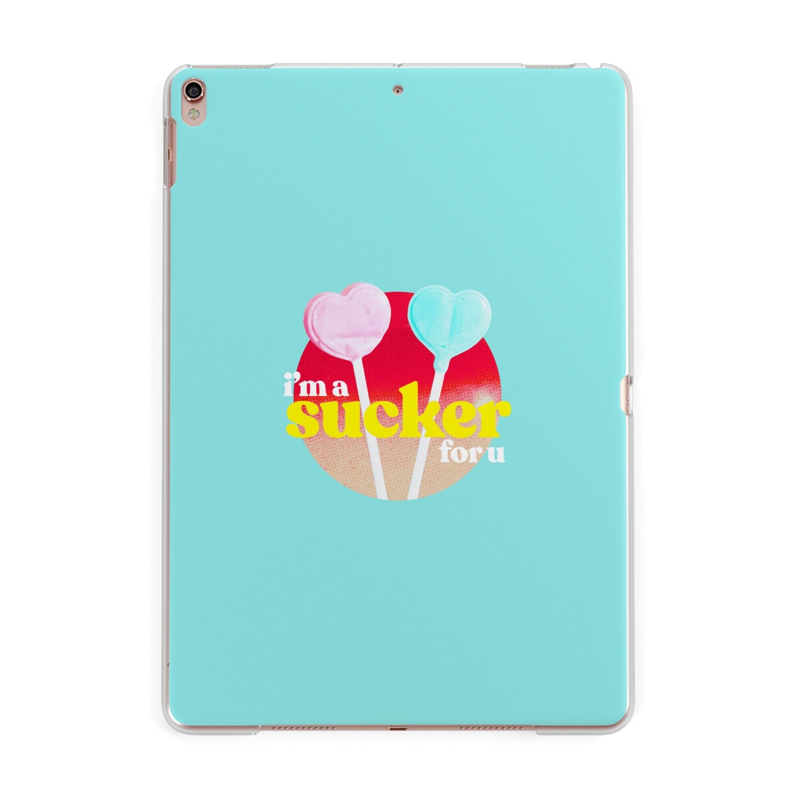 Retro Valentine Apple iPad Rose Gold Case