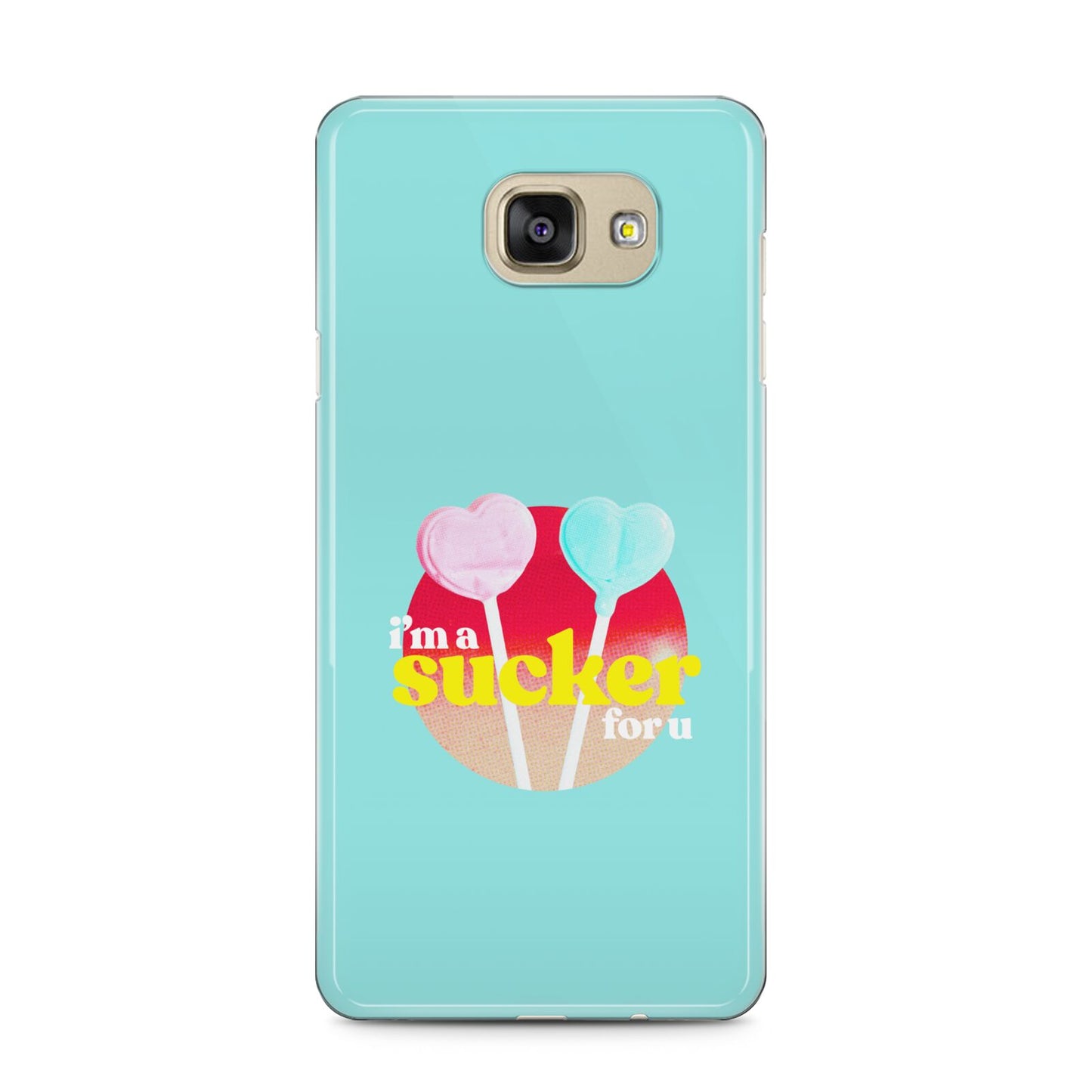 Retro Valentine Samsung Galaxy A5 2016 Case on gold phone