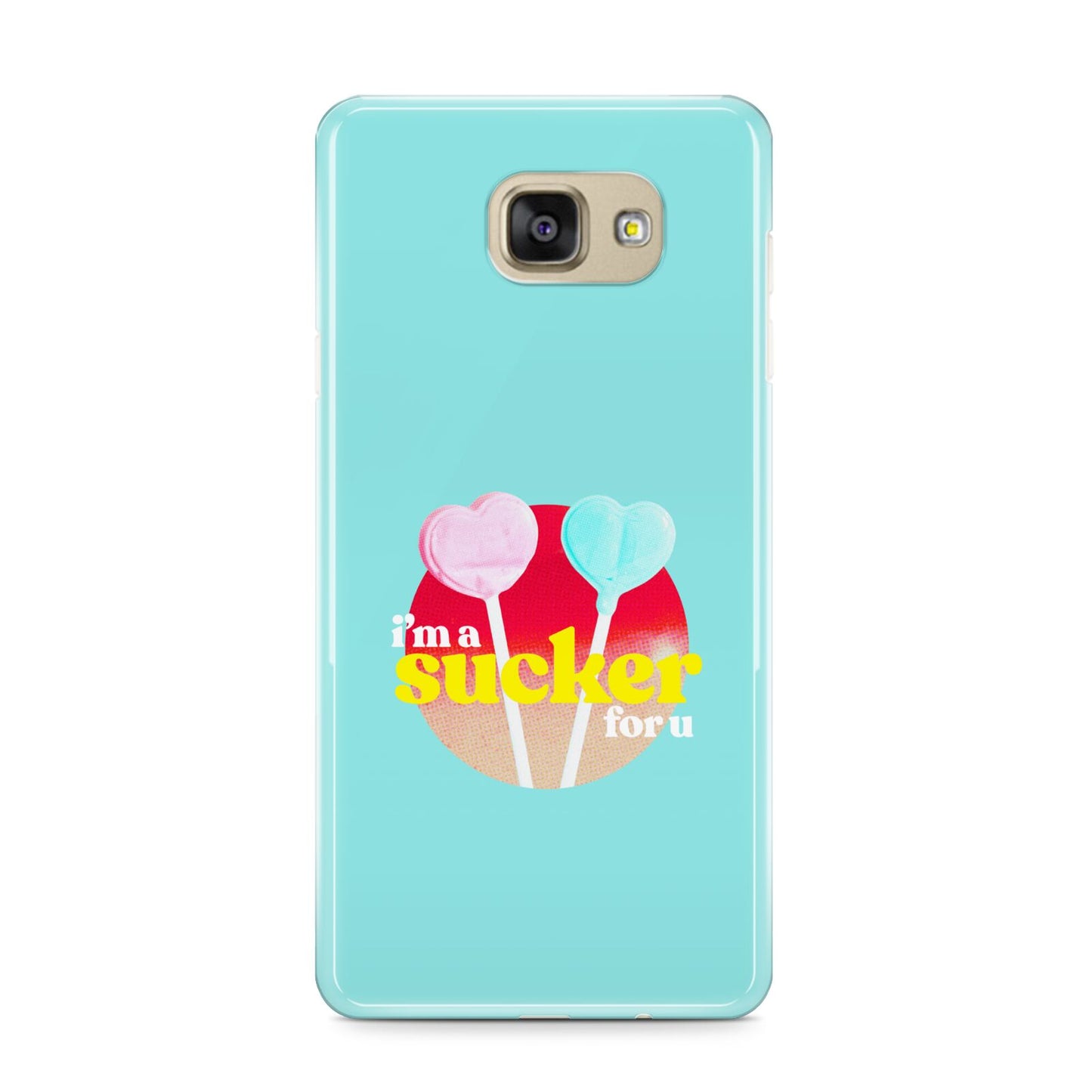 Retro Valentine Samsung Galaxy A9 2016 Case on gold phone