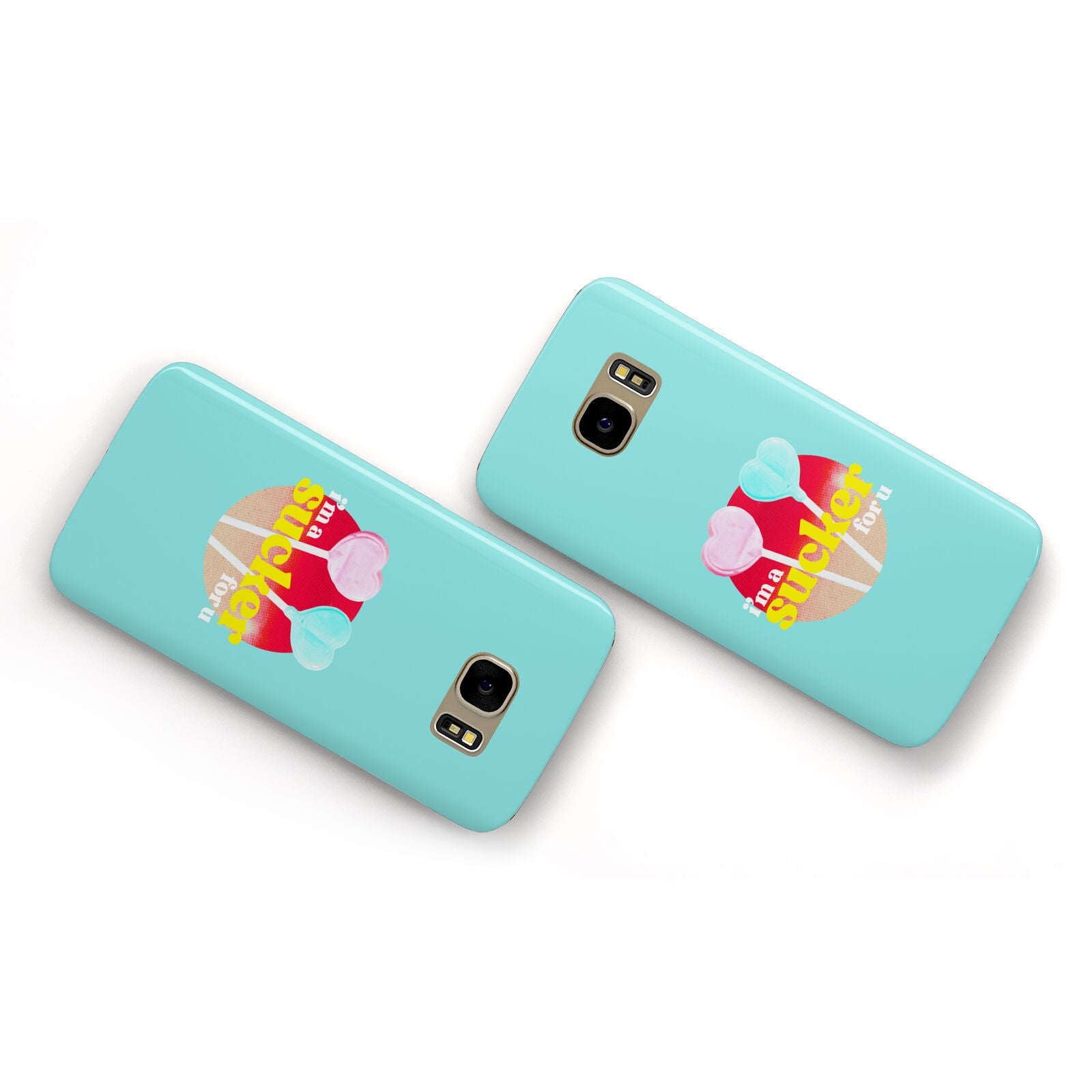 Retro Valentine Samsung Galaxy Case Flat Overview