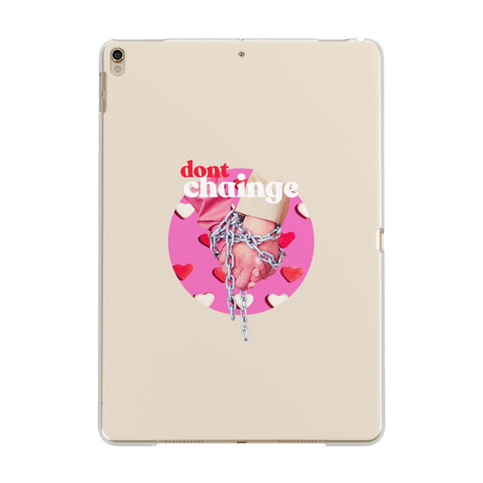 Retro Valentines Quote Apple iPad Gold Case