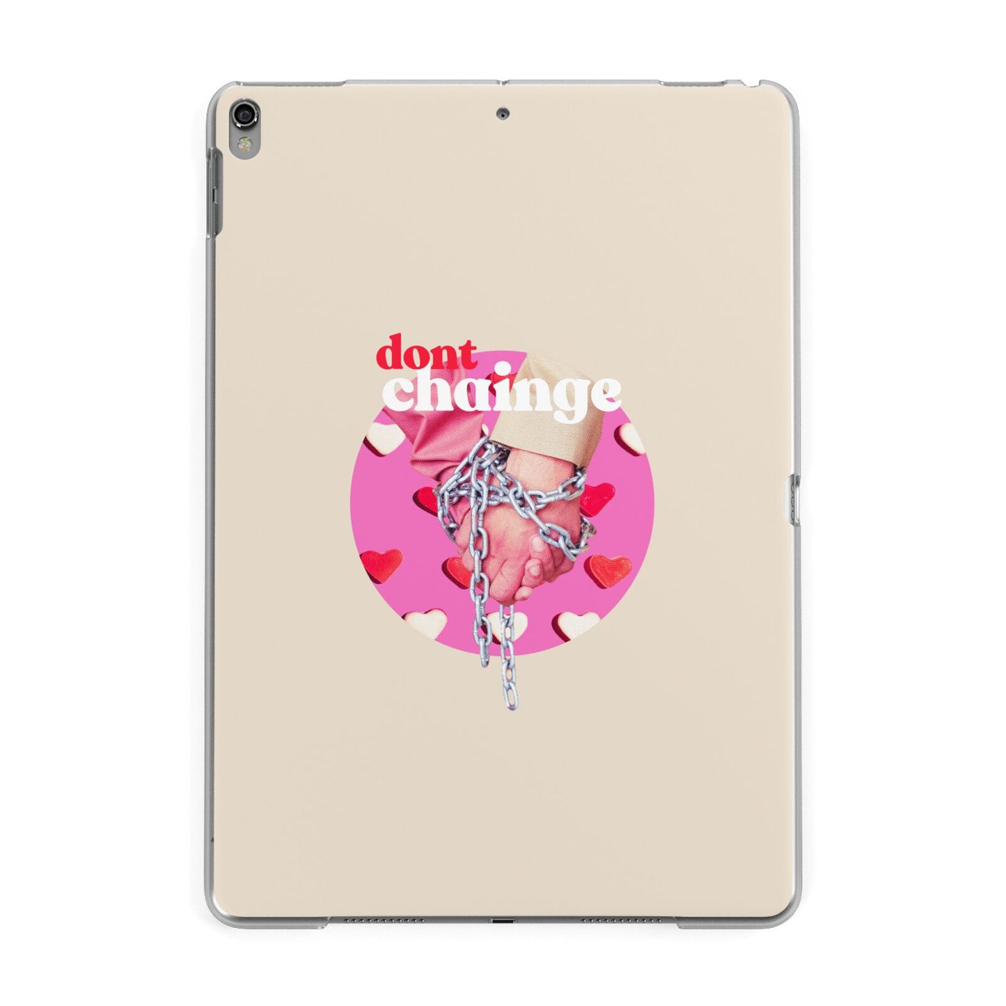 Retro Valentines Quote Apple iPad Grey Case