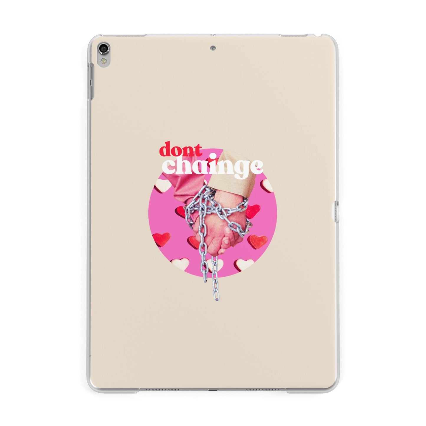 Retro Valentines Quote Apple iPad Silver Case