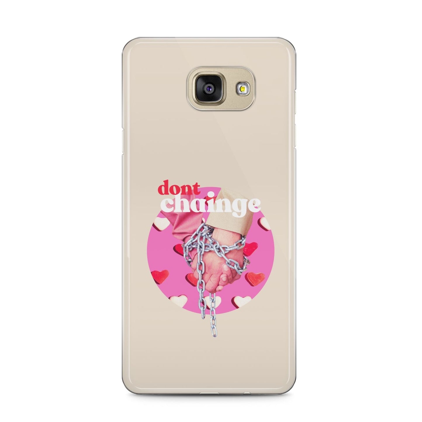 Retro Valentines Quote Samsung Galaxy A5 2016 Case on gold phone