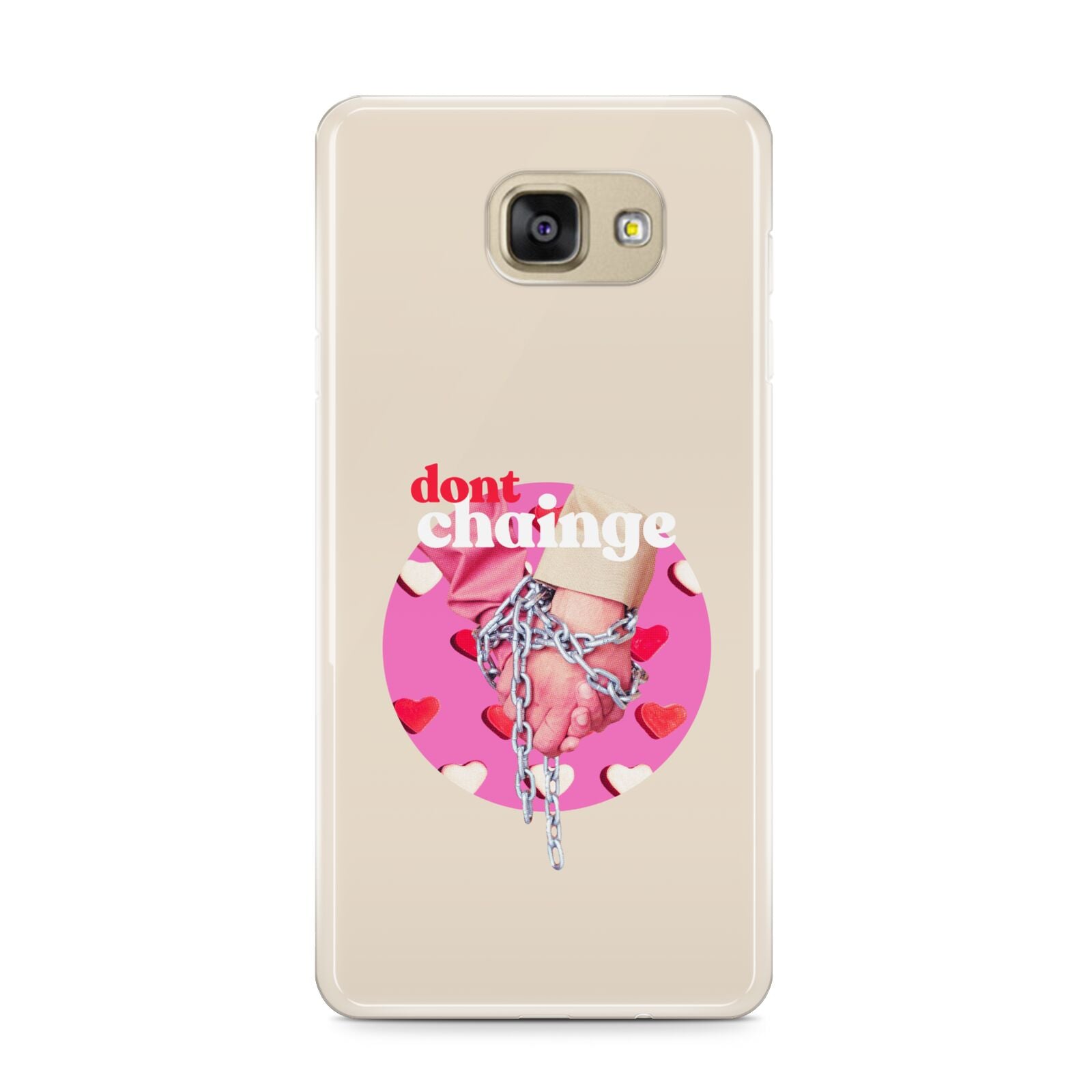 Retro Valentines Quote Samsung Galaxy A9 2016 Case on gold phone