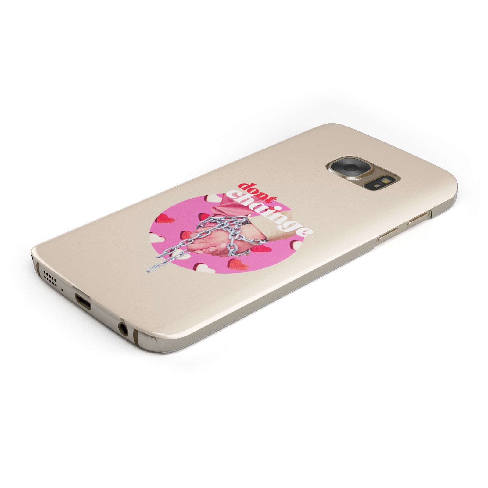 Retro Valentines Quote Samsung Galaxy Case Bottom Cutout