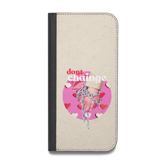 Retro Valentines Quote Vegan Leather Flip Samsung Case