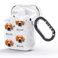 Rhodesian Ridgeback Icon with Name AirPods Glitter Case Side Image