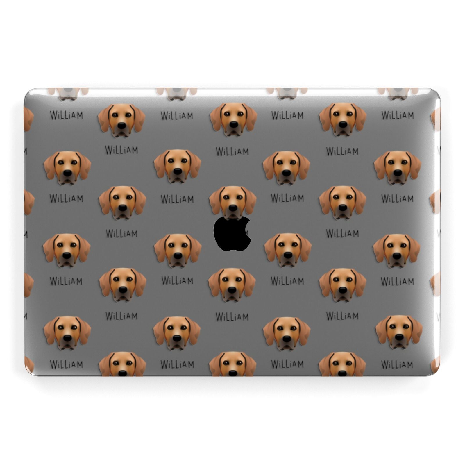 Rhodesian Ridgeback Icon with Name Apple MacBook Case