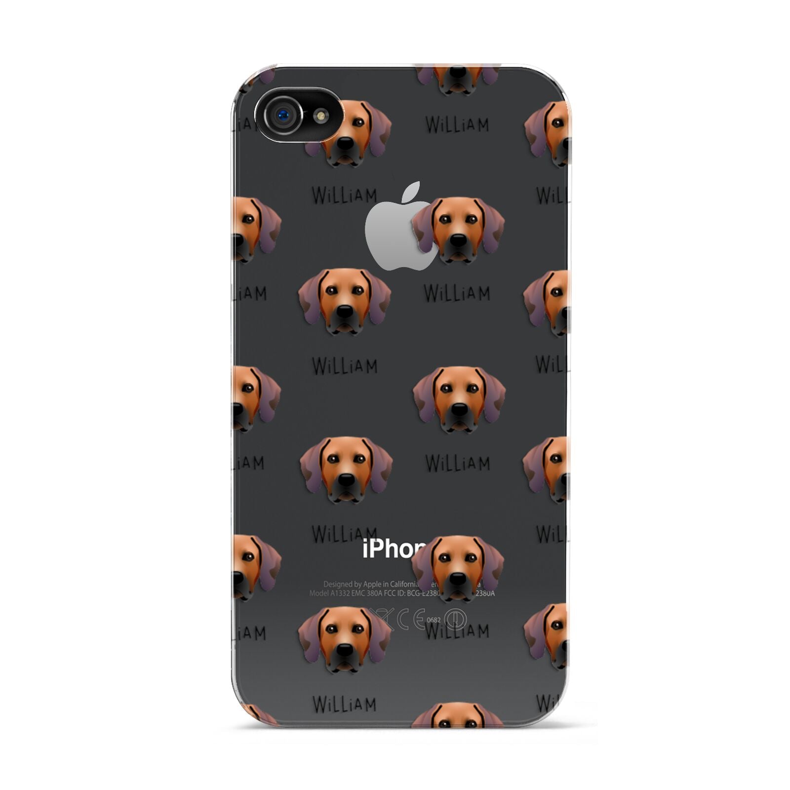 Rhodesian Ridgeback Icon with Name Apple iPhone 4s Case